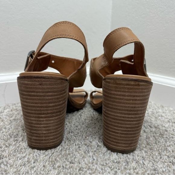 New Lucky Brand Women's Vidany 4” High Heel Sandal Heeled, size 11 Tan Brown - Picture 3 of 8